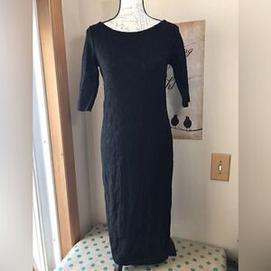 Pink Blush Black Lace Stretch Fitted Lined Women's Dress - Size M